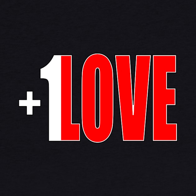 +1 LOVE - tall design by FutureImaging